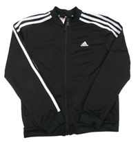 Černo-bílá funkční propínací mikina Adidas