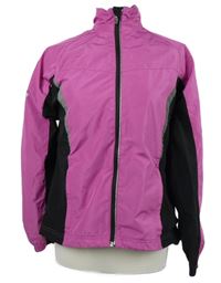 Dámská růžovo-černá šusťáková sportovní funkční bunda Crane