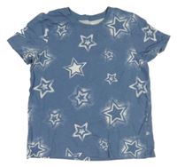 Tmavomodré tričko s hvězdami Primark