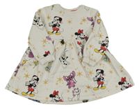 Bílé teplákové šaty s Minnií Disney