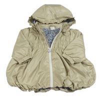 Béžová šusťáková podzimní parka s kapucí H&M
