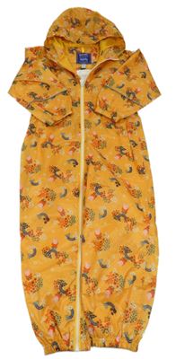 Pomerančová šusťáková funkční kombinéza s Pepinou a kapucí Regatta