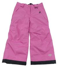 Růžové šusťákové funkční oteplovačky Lupilu