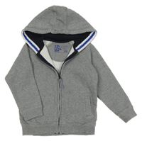 Šedá propínací mikina s kapucí Matalan