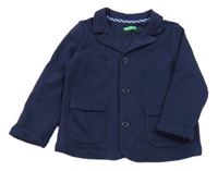 Tmavomodré teplákové sako Benetton