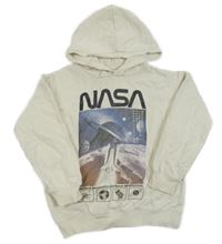 Smetanová mikina s potiskem a kapucí - NASA H&M