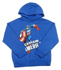 Modrá mikina Captain America s kapucí Primark