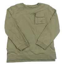 Khaki mikina s kapsou Primark