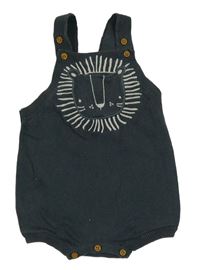 Tmavošedé svetrové body s tygrem Tu