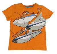 Oranžové tričko Planes C&A
