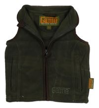 Khaki fleecová vesta zn. Game