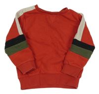 Červená mikina s proužky Next 