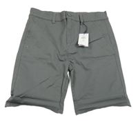 Nové - Šedé plátěné chino kraťasy Primark