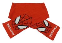 Červená pletená šála se Spider-manem