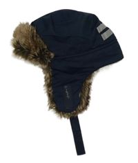 Tmavomodrá šusťáková zateplená beranice H&M