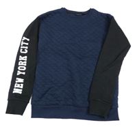 Tmavomodro-černá mikina Pepperts 