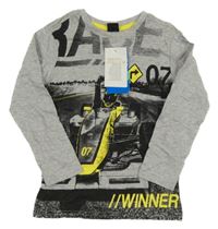 Nové - Šedé triko s formulí Kiki&Koko