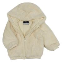 Pudrová kožešinová podšitá bunda s kapucí Kiabi