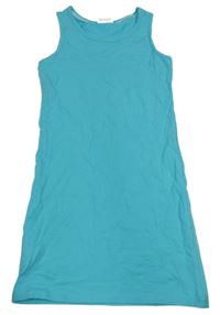 Azurové bavlněné šaty Yigga 