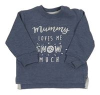 Modrošedá mikina s nápisem F&F