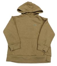 Béžová mikina s klokankou a kapucí Lacoste