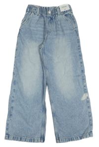 Nové - Modré wide leg rifle H&M