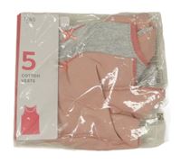 Nové - 2x - Světlerůžová + šedá košilka M&S