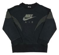 Černo-šedá mikina s logem Nike Air
