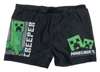 Černé nohavičkové plavky Minecraft 