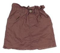 Čokoládová paper bag riflová sukně George 