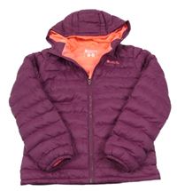 Švestková prošívaná šusťáková funkční zateplená bunda s kapucí MOUNTAIN WAREHOUSE