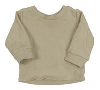 Světlebéžová žebrovaná mikina Matalan