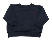 Tmavomodrá mikina s dinosaurem Next