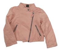 Růžový semišový jarní crop křivák Kiki&Koko