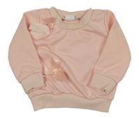 Světlerůžová mikina s mašlemi 