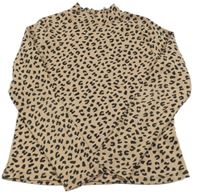 Světlehnědo-černý vzorovaný rolák H&M