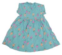 Pomněnkové šaty s plameňáky ZEEMAN