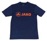 Tmavomodré funkční sportovní tričko s logem JAKO