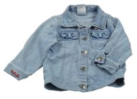 Světlemodrá teláková riflová bunda s Minnie a límečkem Disney