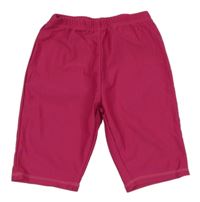 Malinové UV plavkové kraťasy POCOPIANO