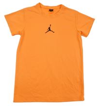 Křiklavě oranžové sportovní tričko s logem Jordan