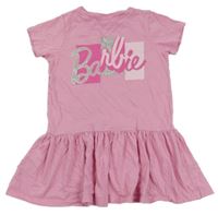 Růžová šatová tunika s logem Barbie