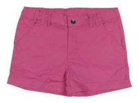 Tmavorůžové chino kraťasy u.2BS