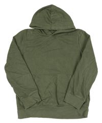 Khaki mikina s kapsou a kapucí C&A