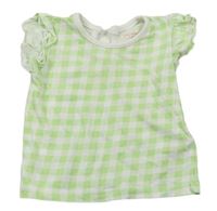 Zeleno-bílé kostkované tričko Primark