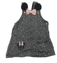 Šedé puntíkované riflové šaty s Minnie Disney