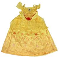 Kostým- Žluté šaty se vzory - Bella zn. Disney