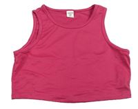 Fuchsiový crop top Shein