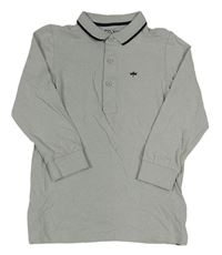 Šedé polo triko s výšivkou Matalan