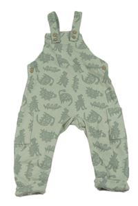 Světlezelené laclové tepláky s dinosaury F&F